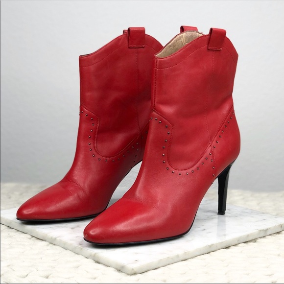halogen red boots